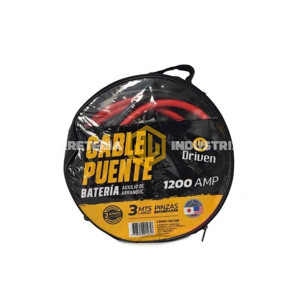 Juego De Cables Arranque Driven 1200 Amp X 3m