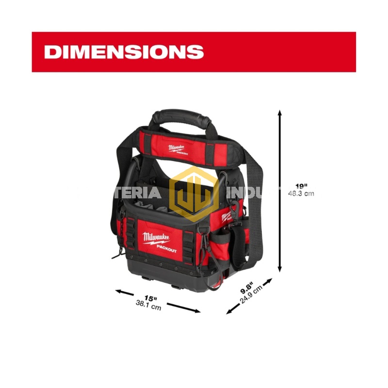 Bolso abierto estructurado Packout de 10