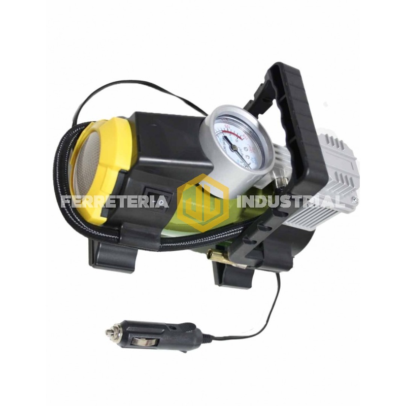 Compresor de aire metálico cabezal simple Driven 12v luz led
