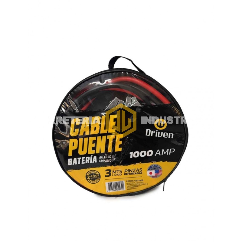 Juego De Cables Arranque Driven 1000 Amp X 3m